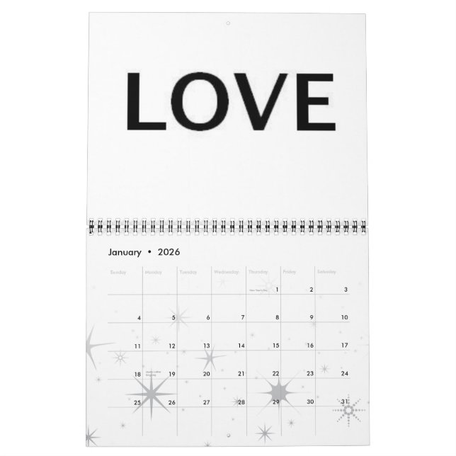 Calendário lição da vida (Jan 2026)