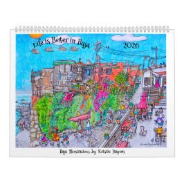 Calendário Life is better in Baja Calendar