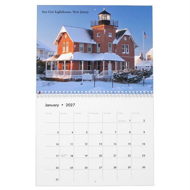 Calendário LighthouseGuy.com 2016 (Jan 2027)