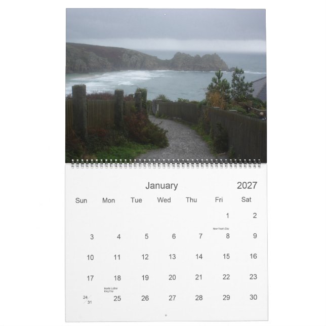 Calendário Linda Cornualha, (Jan 2027)