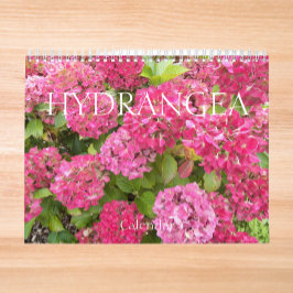 Calendário Linda Hydrangea Blooms Floral Fotografia