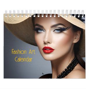 Calendário Linda moda mulher artCalendar