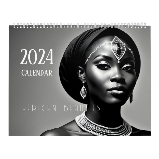 Calendário Linda mulher africana (Capa)