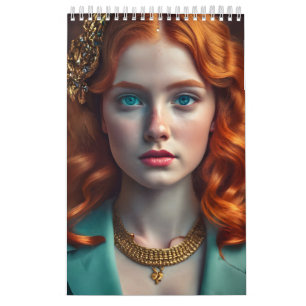 Calendário Lindas garotas de todas as etnias