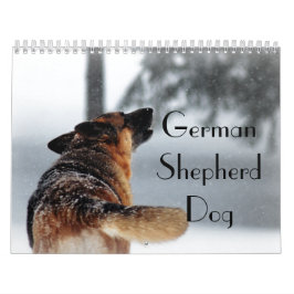 Calendário lindo do cão de german shepherd