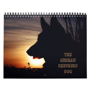 Calendário lindo do german shepherd