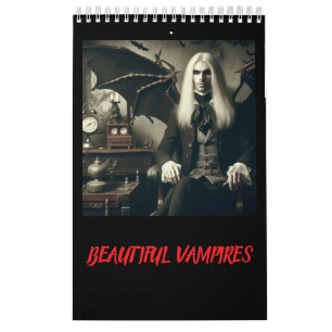 CALENDÁRIO LINDOS VAMPIROS HOMENS MULHERES E CRIANÇAS FOTOS