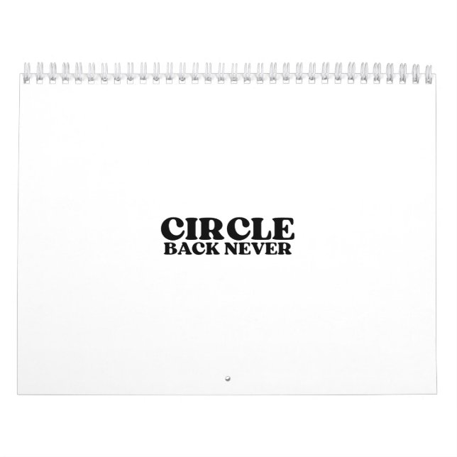 Calendário Linear Architecture | Circle Back Never Visual  (Capa)