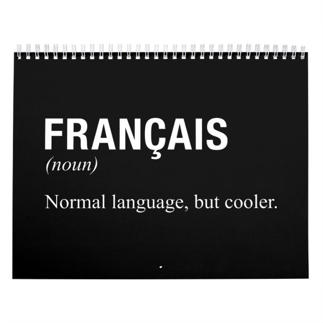 Calendário Língua FRANCESA (Capa)
