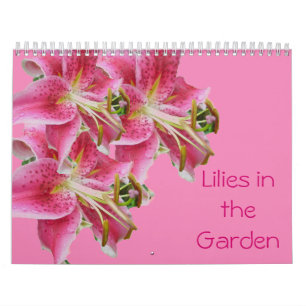 Calendário - Lírios no Jardim