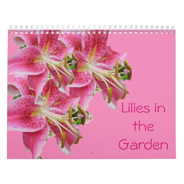 Calendário - Lírios no Jardim (Capa)