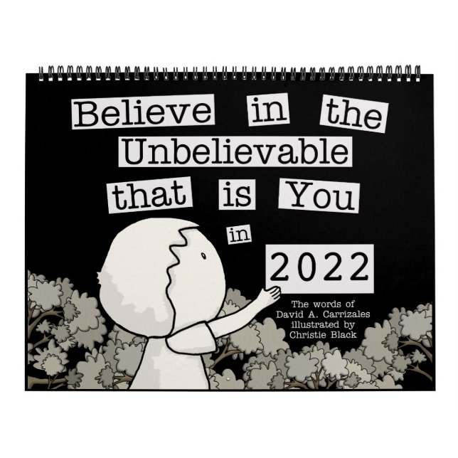 Calendário Little Boy Arranges Words 2022 (Large) Calendar (Capa)