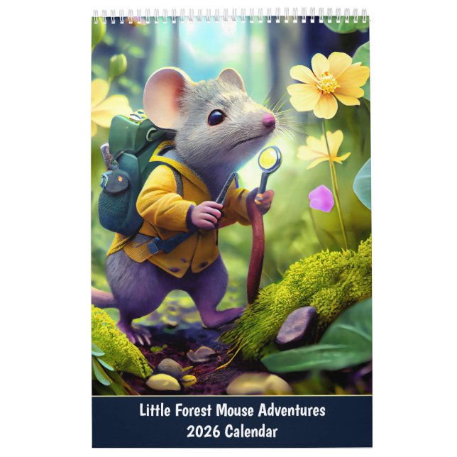 Calendário Little Forest Mouse Adventures – 2026 Calendar (Capa)