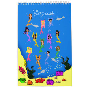 Calendário Livro dos posters das sereias mini