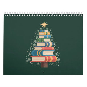 Calendário Livros de Natal Professor Árvore Xmas Leitura Féri
