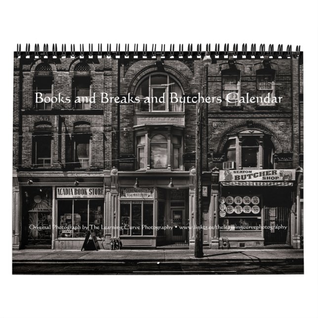 Calendário Livros e Pausas e Açougues (Capa)