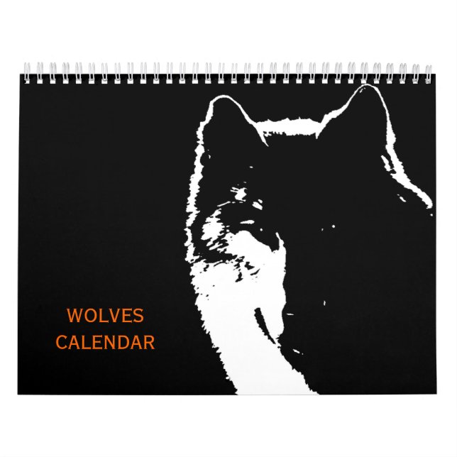 Calendário Lobos - Animais Selvagens (Capa)