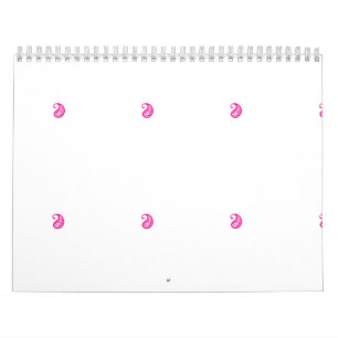 Calendário Logótipo circular com símbolo cardíaco, embodyin