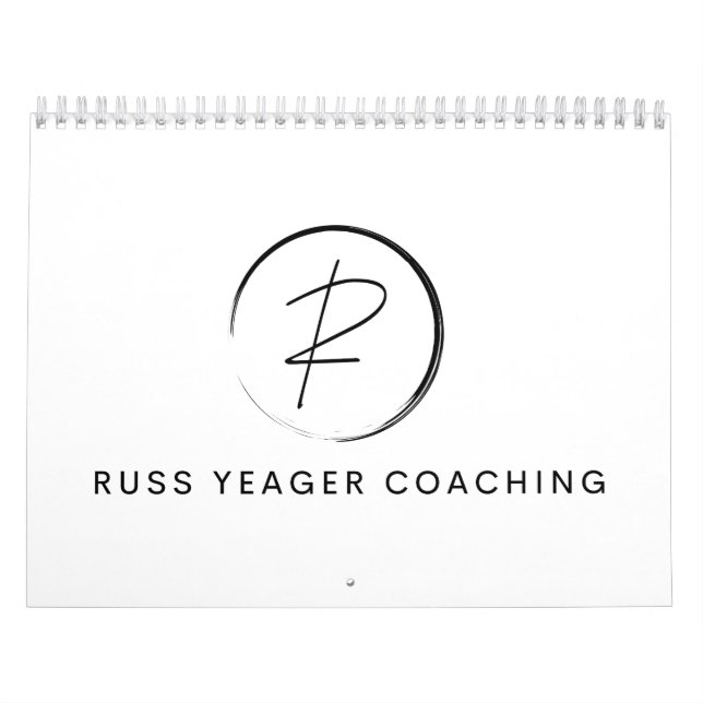 Calendário Logotipo da assinatura de coaching de Russ Yeager (Capa)