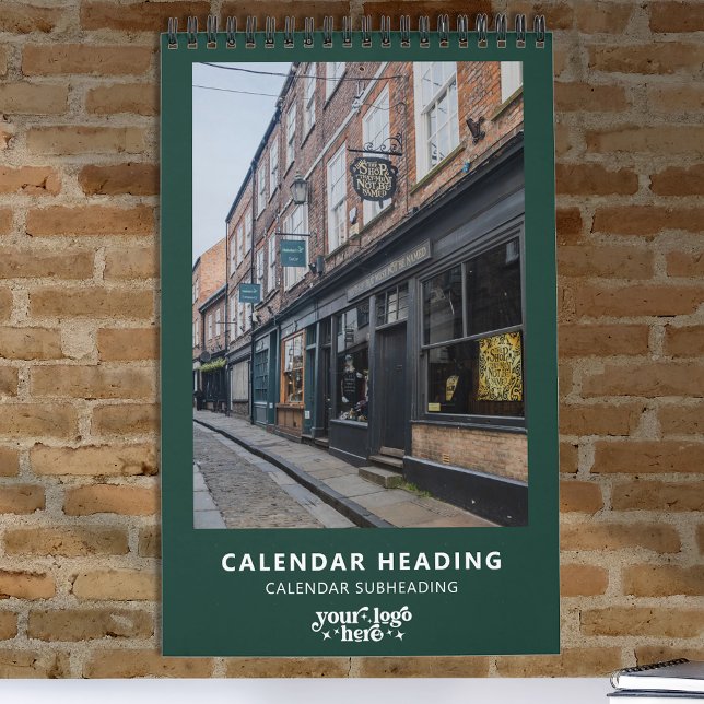 Calendário Logotipo da empresa Simples Promocional moderno mi (Criador carregado)