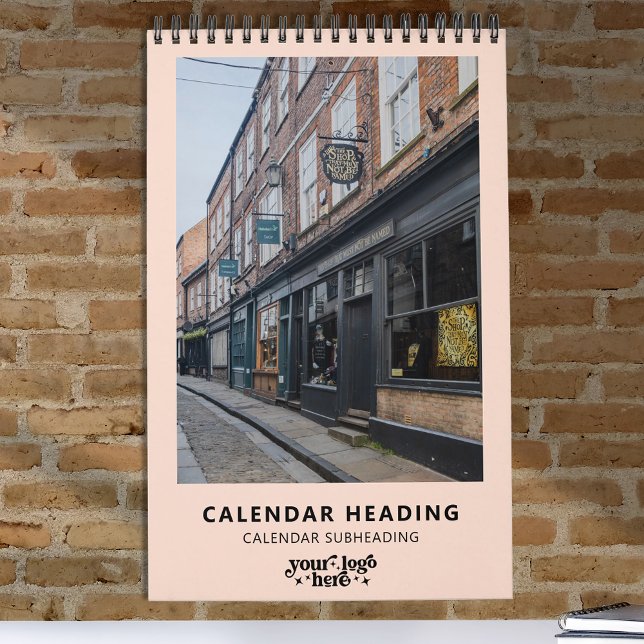 Calendário Logotipo da empresa Simples Promocional moderno mi (Criador carregado)