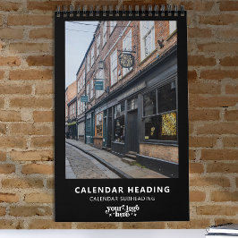 Calendário Logotipo da empresa Simples Promocional moderno mi