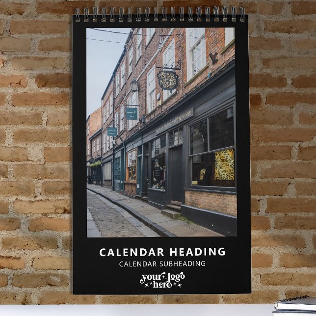 Calendário Logotipo da empresa Simples Promocional moderno mi (Criador carregado)