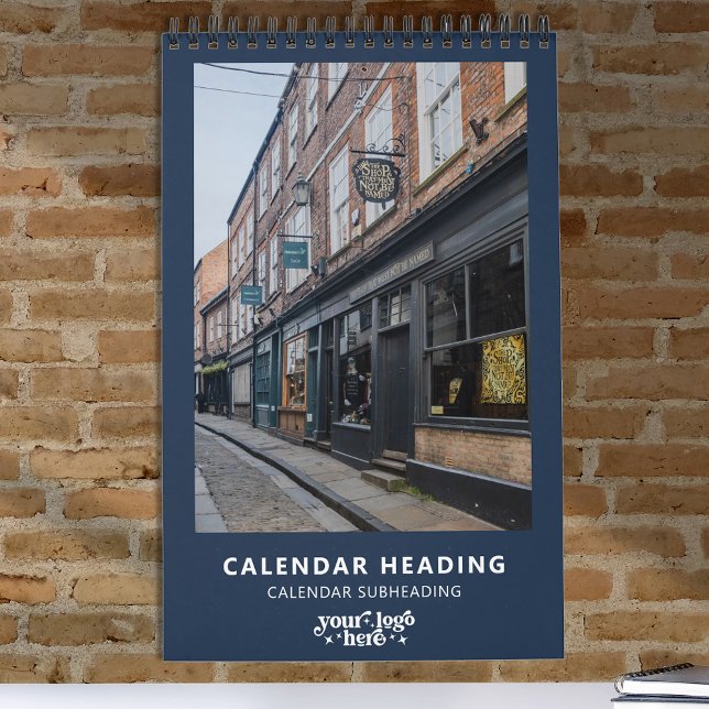 Calendário Logotipo da empresa Simples Promocional moderno mi (Criador carregado)