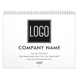 Calendário Logotipo de empresa personalizado 2022
