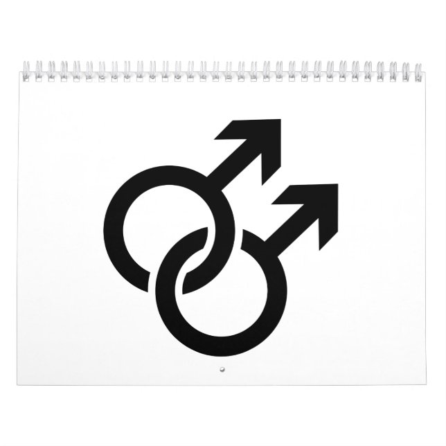 Calendário Logotipo masculino alegre (Capa)