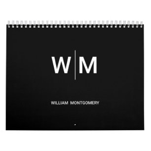 Calendário Logotipo preto Empresa empresarial
