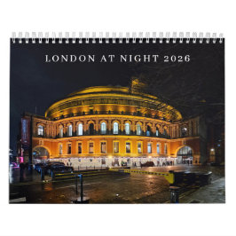 Calendário London at night 2026 Calendar