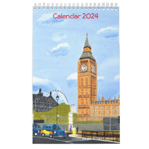 Calendário London Big Ben Calendar 2024