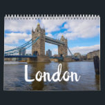Calendário London Excelente da Inglaterra Architecture City<br><div class="desc">Descubra Visite Londres O Excelente do Reino Unido United Kingdom Cityscape / City View / Streets Architecture Calendar para adicionar aos seus acessórios de memorabilidades de viagem / escritório / parede residencial / planejamento. Um presente/presente legal para todos os que adoram viajar, descobrir o mundo, destinos populares, que têm patrimônio...</div>