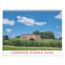 Calendário London parks 2026 calendar
