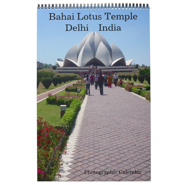 Calendário lotus temple delhi (Capa)