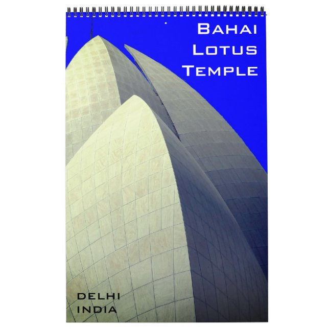 Calendário lotus temple delhi (Capa)
