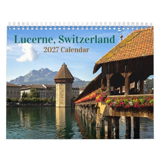 Calendário Lucerna Suíça 2026 (Capa)