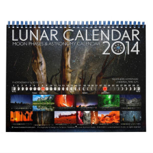 Calendário Lunar 2014 Calendário da Parede Astro