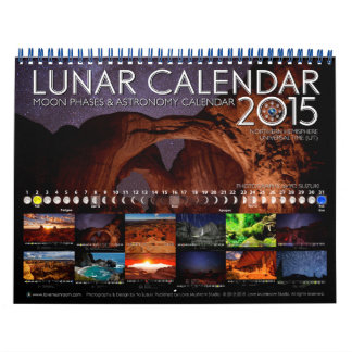 Calendário Lunar 2015 Calendário da Parede Astronô