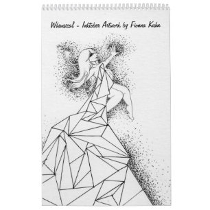 Calendário Lunático - trabalhos de arte de Inktober por