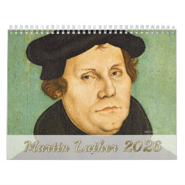 Calendário Luther 2026: Retratos, Vida, Monumentos