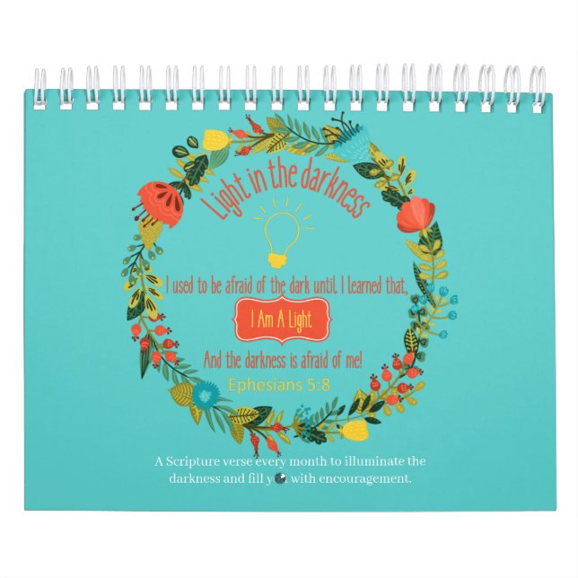 Calendário Luz Na Escritura Cristã Da Escuridão 2022 (Capa)