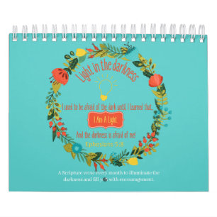 Calendário Luz Na Escritura Cristã Da Escuridão 2022