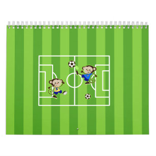 Calendário Macacos-futebol