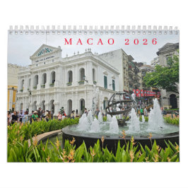 Calendário Macao 2026 calendar