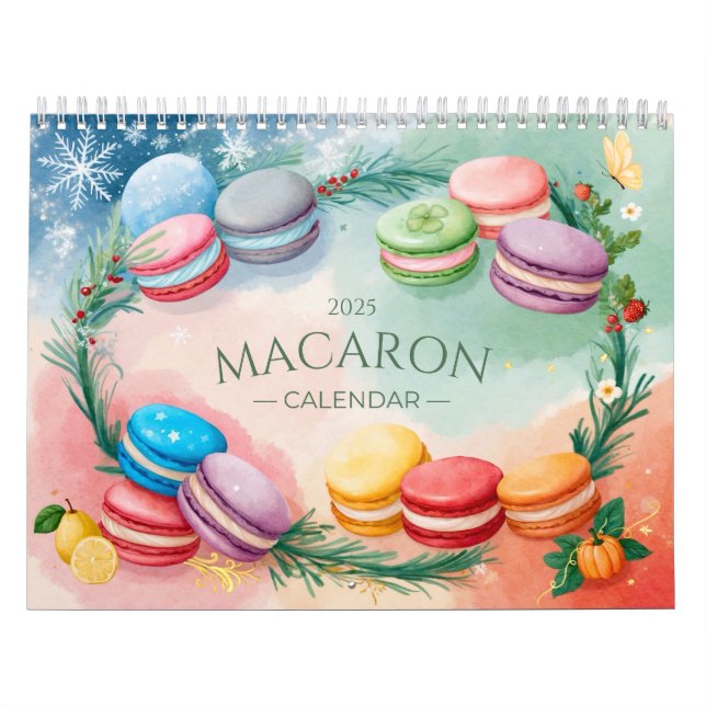 Calendário Macaron 2025 (Capa)