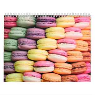 Calendário Macaron Francês Bonito