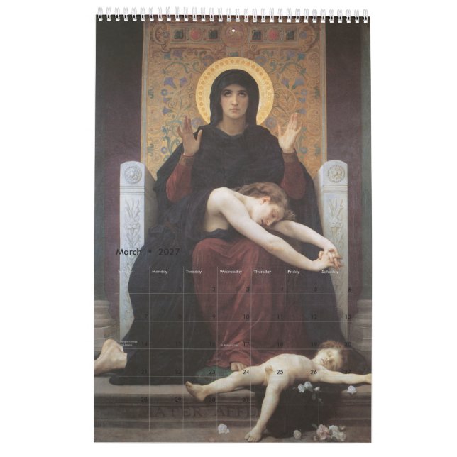 Calendário Madonna – Saint Mary – Maria – Gottesmutter (Mar 2027)