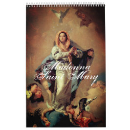 Calendário Madonna - Saint Mary Maria - mãe de deus